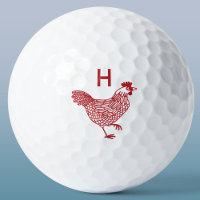 Chicken Hen Monogram Initial