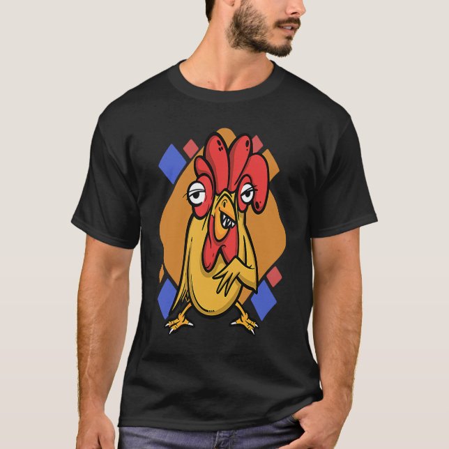 chicken hen rooster T-Shirt (Front)