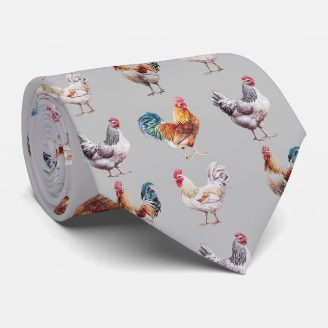 Chicken Hen Tie (Rolled)