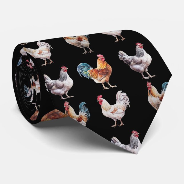 Chicken Hen Tie (Rolled)