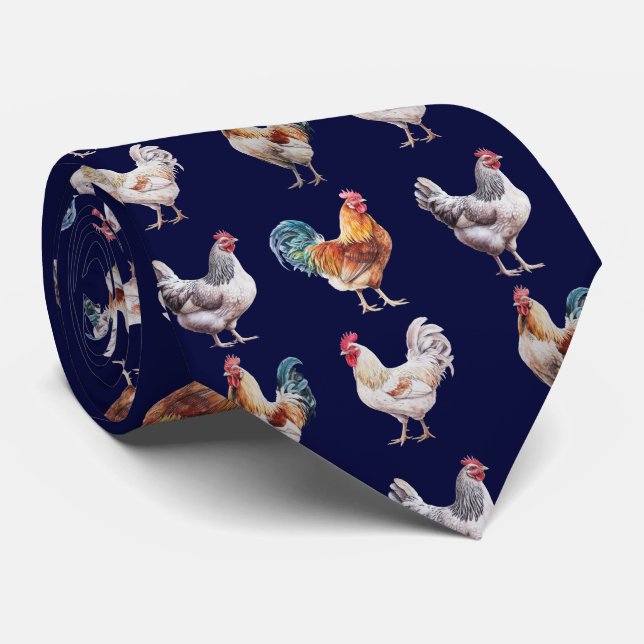 Chicken Hen Tie (Rolled)