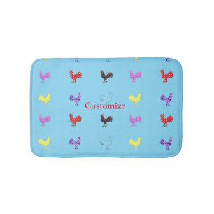 Chicken Hens Thunder_Cove Bath Mat