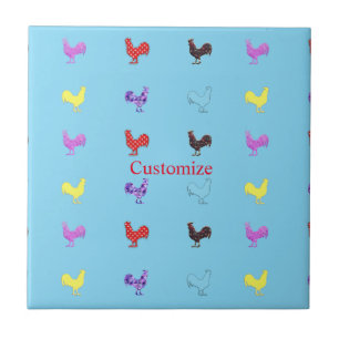 Chicken Hens  Thunder_Cove Ceramic Tile