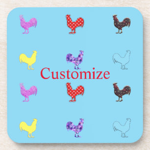 Chicken Hens Thunder_Cove Coaster