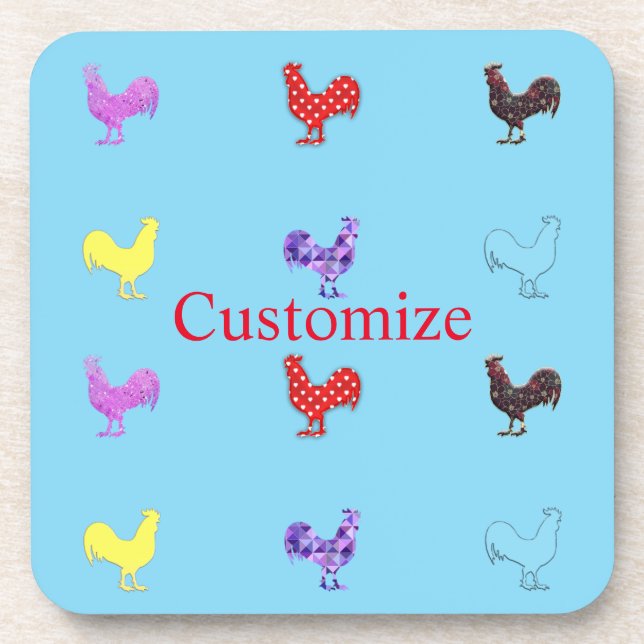 Chicken Hens  Thunder_Cove Coaster (Front)