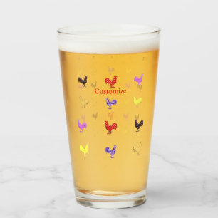 Chicken Hens  Thunder_Cove Glass