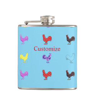 Chicken Hens  Thunder_Cove Hip Flask