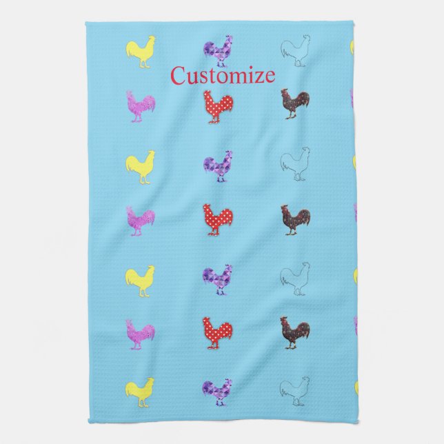 Chicken Hens  Thunder_Cove Tea Towel (Vertical)