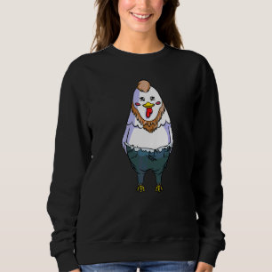 Chicken Hillbilly Costume For Halloween Chickens Sweatshirt