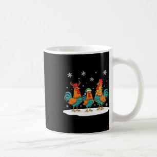 Chicken Holiday Rooster Trio, Chicken Coffee Mug