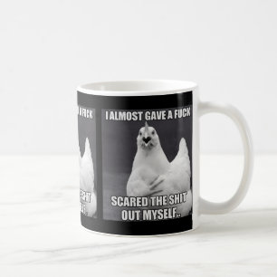 Chicken I Almost Gave A Funny Farm Animal Meme Coffee Mug