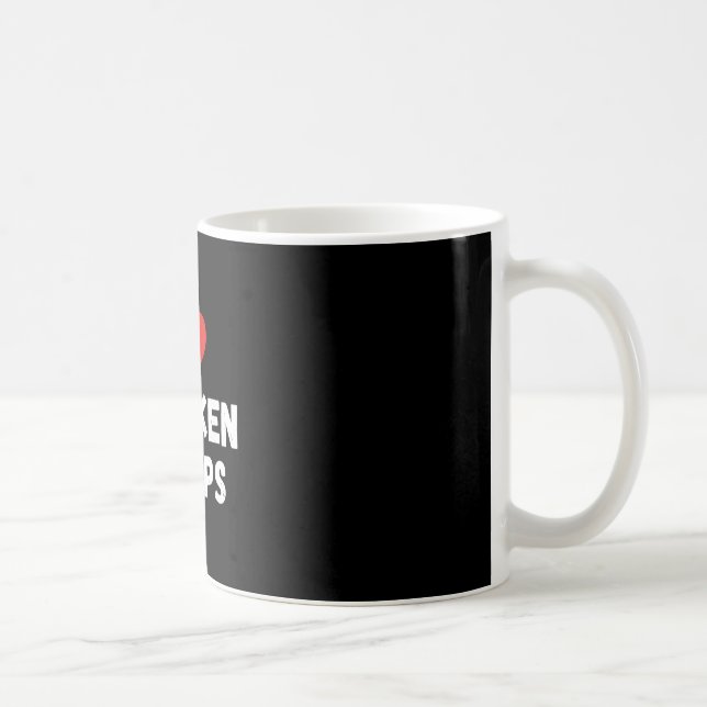 Chicken, I Heart Chicken Strips  Coffee Mug (Right)