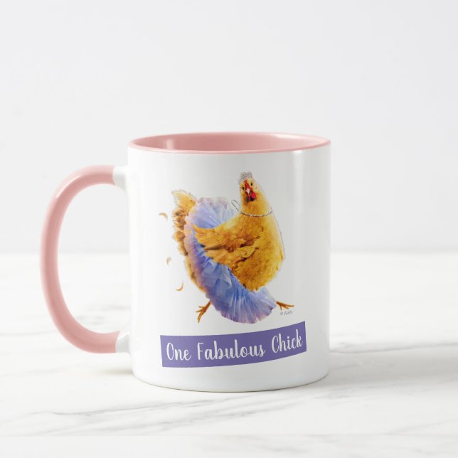 Chicken in a Tutu Mug (Left)