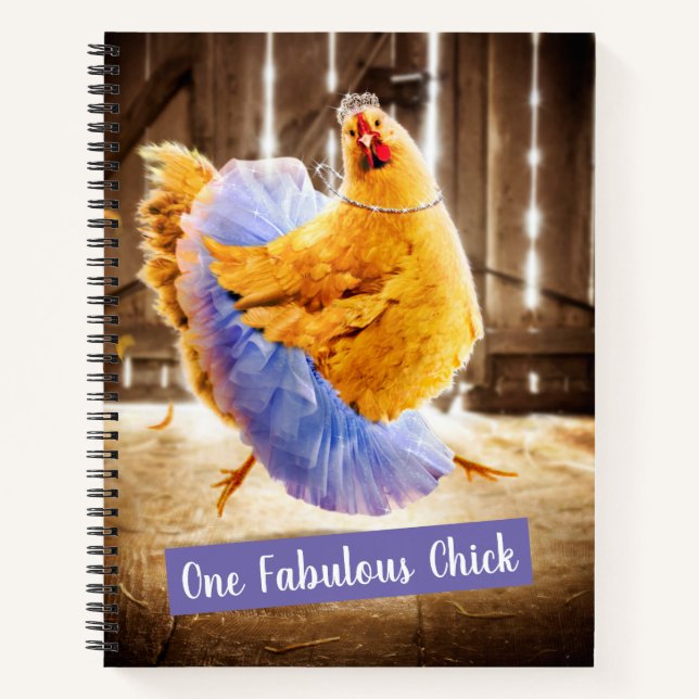Chicken in a Tutu Notebook (Front)