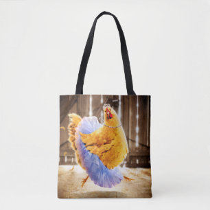 Chicken in a Tutu Tote Bag