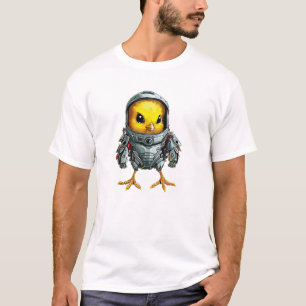 Chicken in Mech Suit, Futuristic Robot Design T-Shirt
