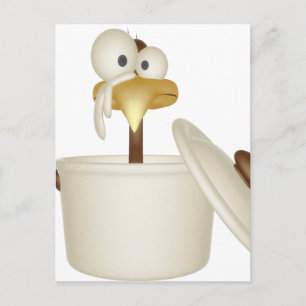 Chicken In Soup Postcard
