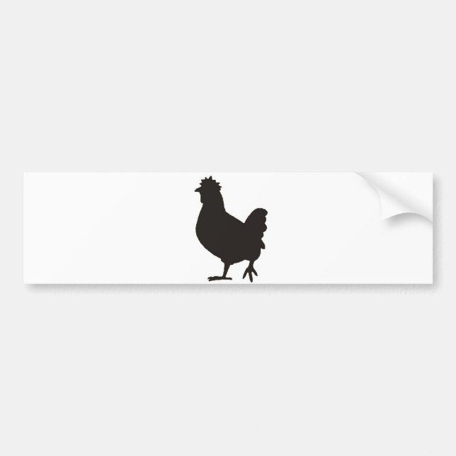 chicken is the new black bumper sticker (Front)