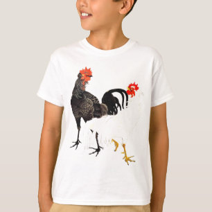 Chicken Jakuchu ITO: A Japanese style painting T-Shirt