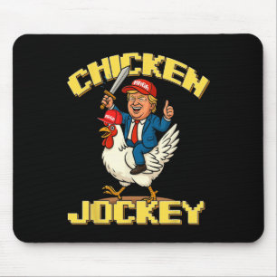 Chicken Jockey Trump Funny Meme Mouse Pad