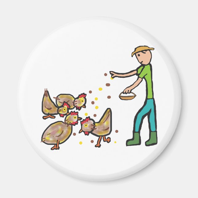 Chicken Keeping Magnet (Front)