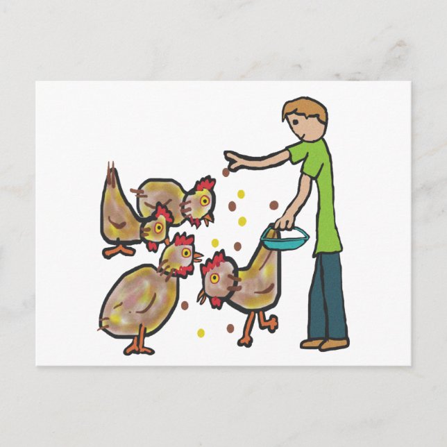 Chicken Keeping Postcard (Front)