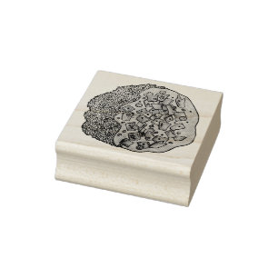 Chicken Korma Qorma Indian Food Cuisine Foodie Rubber Stamp