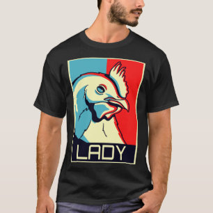 Chicken Lady Cockerel Chicken Graphic I Chicken T-Shirt