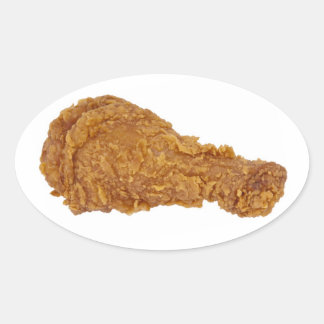 Chicken Leg Oval Sticker