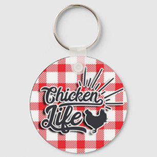Chicken Life Key Ring
