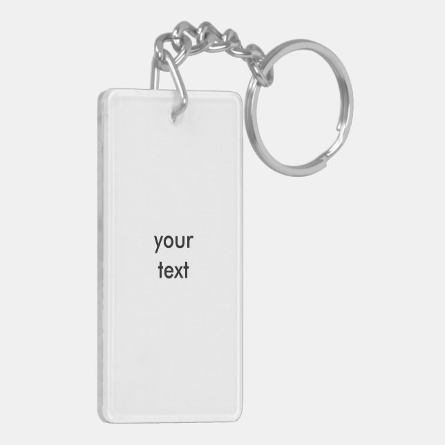 Chicken lifting weights key ring (Back Left)