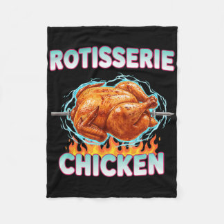 Chicken, Loud Rotisserie Chicken Tribute Fleece Blanket