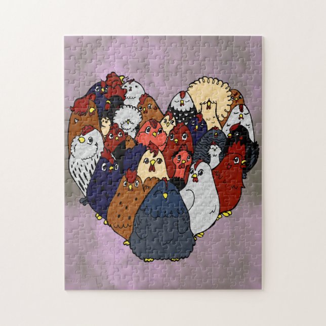 Chicken Love Jigsaw Puzzle (Vertical)