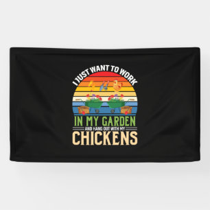 Chicken Lover And Hangout With My Chickens Banner