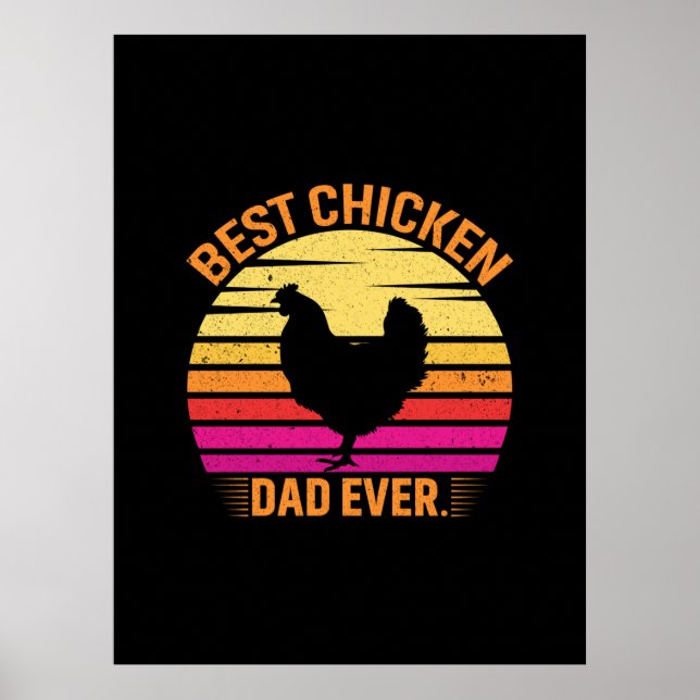 Chicken Lover | Best Chicken Dad Ever Poster (Front)
