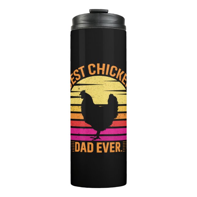 Chicken Lover | Best Chicken Dad Ever Thermal Tumbler (Front)