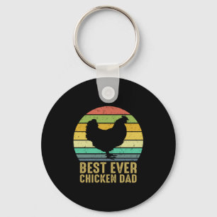 Chicken Lover Best Ever Chicken Dad Key Ring