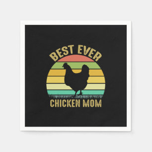 Chicken Lover Best Ever Chicken Mom Napkin
