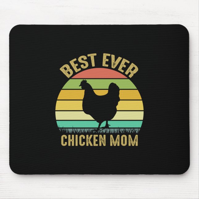 Chicken Lover | Best Ever Chicken Mum Mouse Pad (Front)