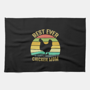 Chicken Lover Best Ever Chicken Mum Tea Towel