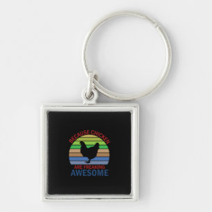 Chicken Lover   Chicken Are Freaking Awesome Key Ring