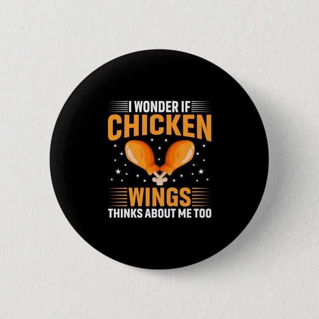 Chicken Lover | Chicken Wing 6 Cm Round Badge (Front)