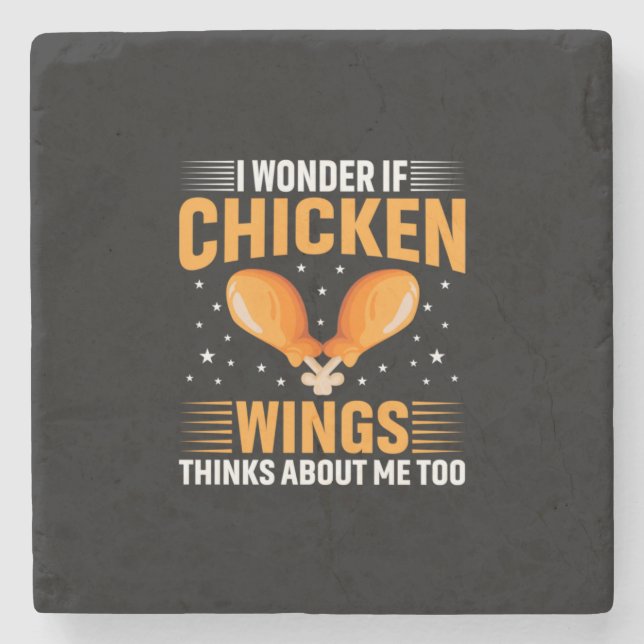 Chicken Lover | Chicken Wing Stone Coaster (Front)