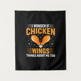 Chicken Lover Chicken Wing Tapestry