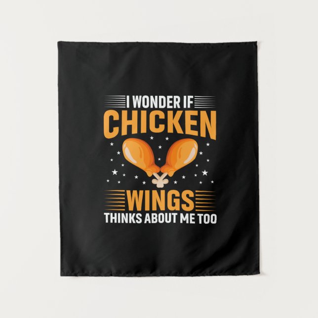 Chicken Lover | Chicken Wing Tapestry (Front)