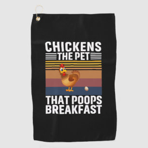 Chicken Lover Chickens The Pet Golf Towel