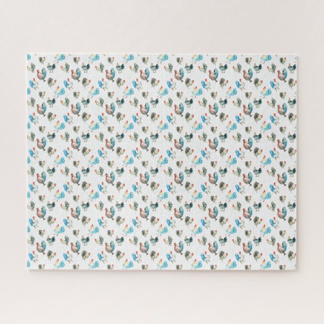 Chicken Lover Country Hens Jigsaw Puzzle (Horizontal)