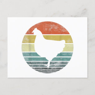 Chicken Lover Gifts Funny Farmer Retro Vintage Far Holiday Postcard