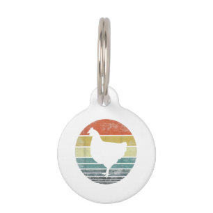 Chicken Lover Gifts Funny Farmer Retro Vintage Far Pet Tag