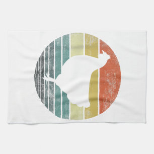 Chicken Lover Gifts Funny Farmer Retro Vintage Far Tea Towel